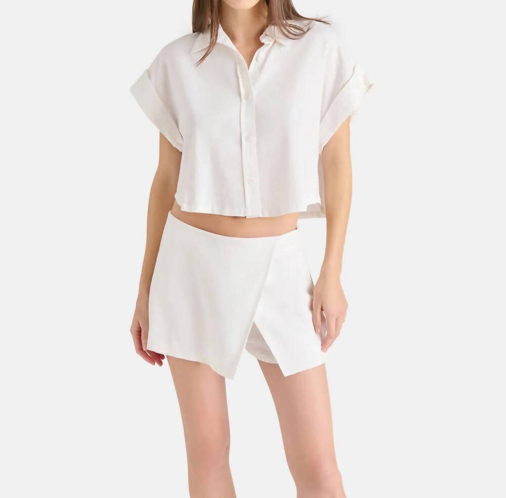 NEW STEVE MADDEN ilara top in white